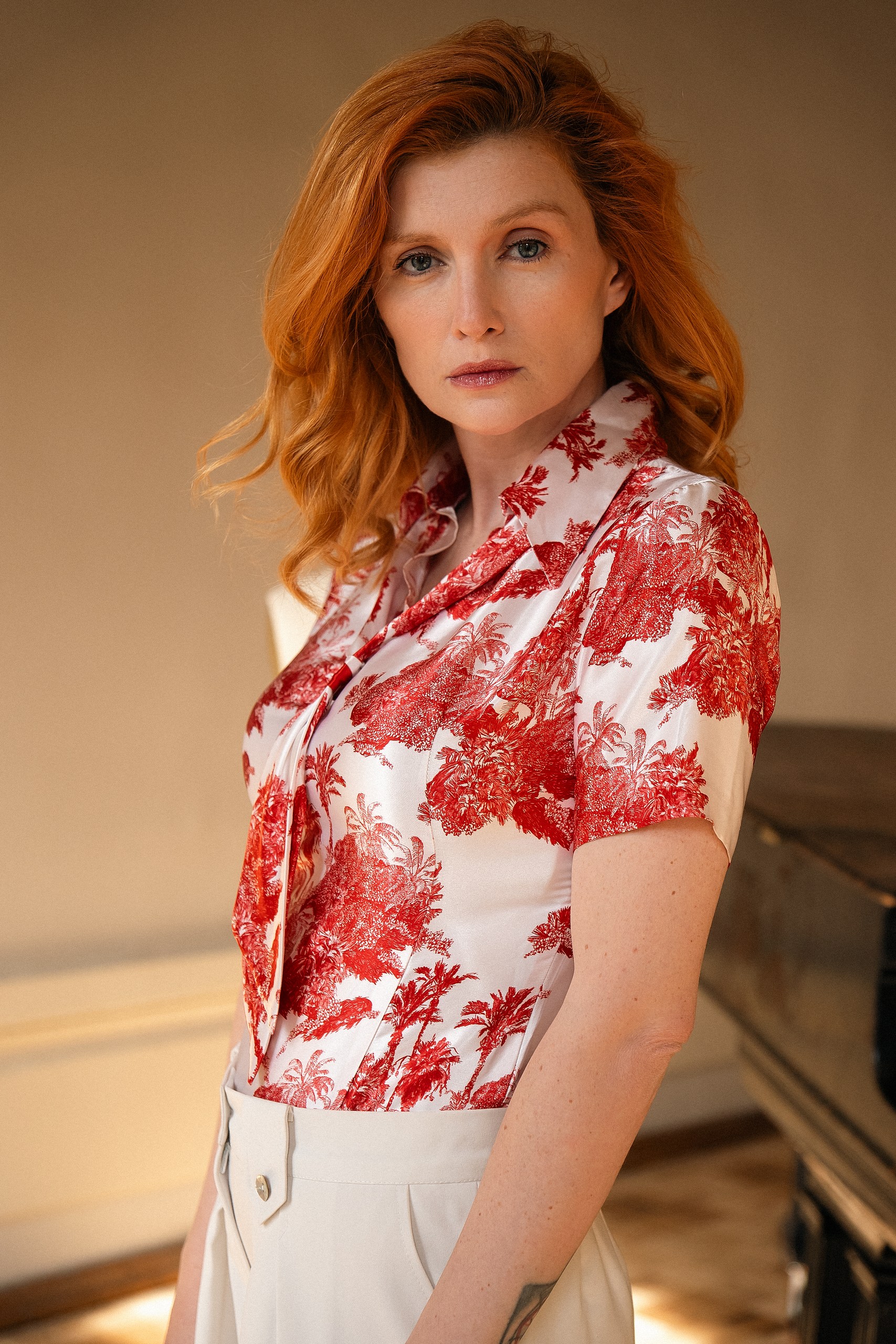 картинка Блузка «Морская»  от дизайнерского ателье «Ситцевый остров»