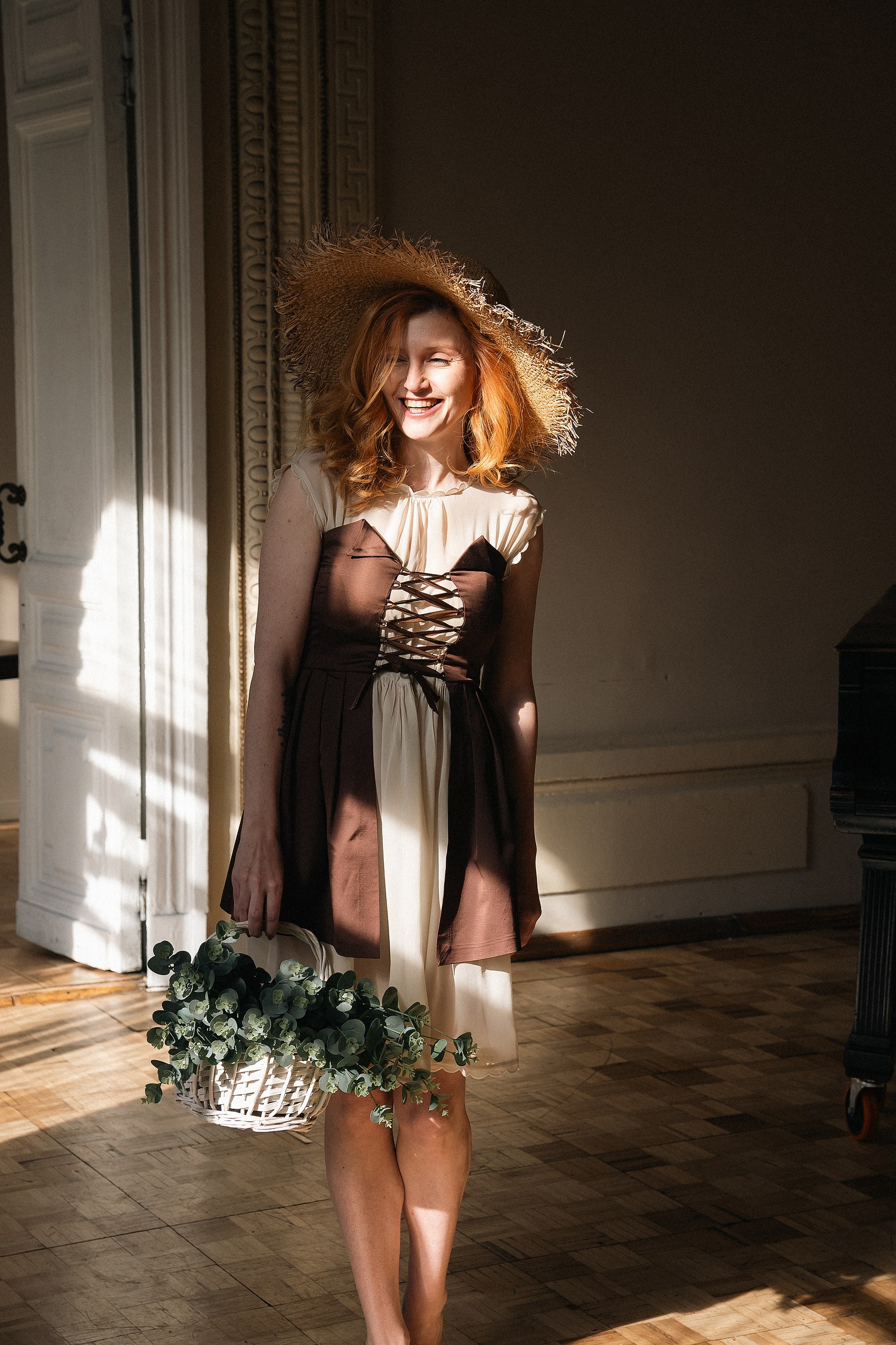 картинка Платье с корсетом «Свирель»  от дизайнерского ателье «Ситцевый остров»