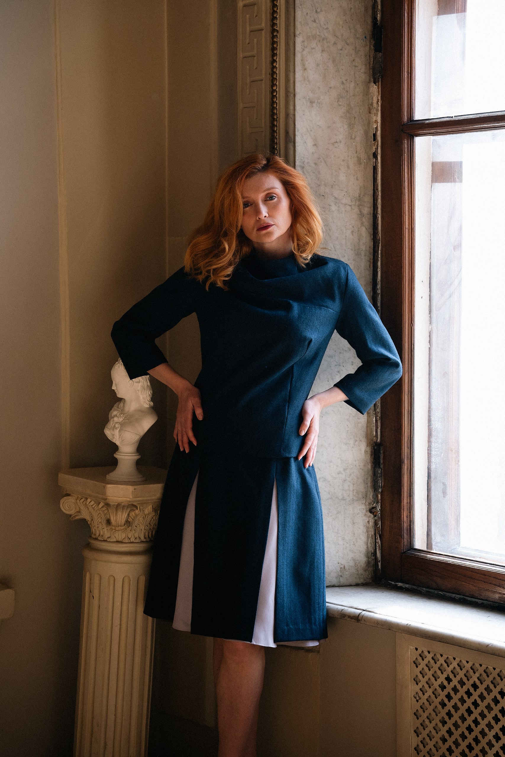 картинка Юбка «Синяя птица-2»  от дизайнерского ателье «Ситцевый остров»